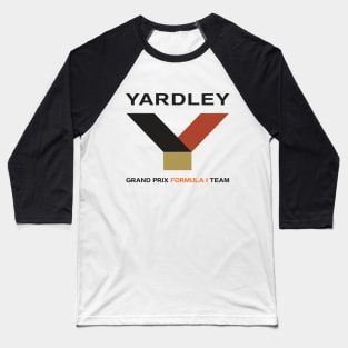 Yardley Grand Prix Formula 1 Team 1971-74 F1 logo - BRM, McLaren, Jo Siffert, Peter Revson, Denny Hulme, Jody Sheckter, Baseball T-Shirt